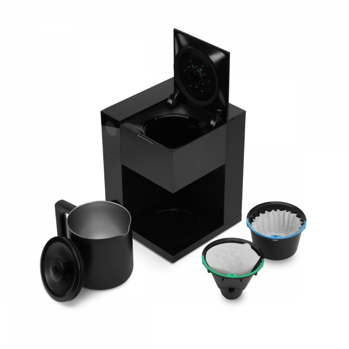 Fellow Aiden Precision Coffee Maker voor filter koffie – mat zwart – 1,5L - enkele kopjes en voor een kan koffie
