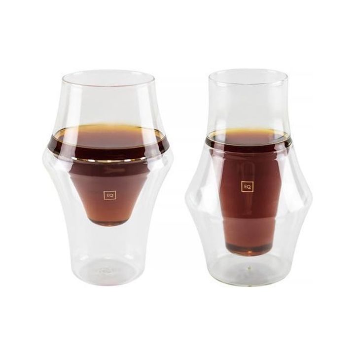 Kruve EQ glazen set 2-delig dubbelwandig 150 ml Excite & Inspire