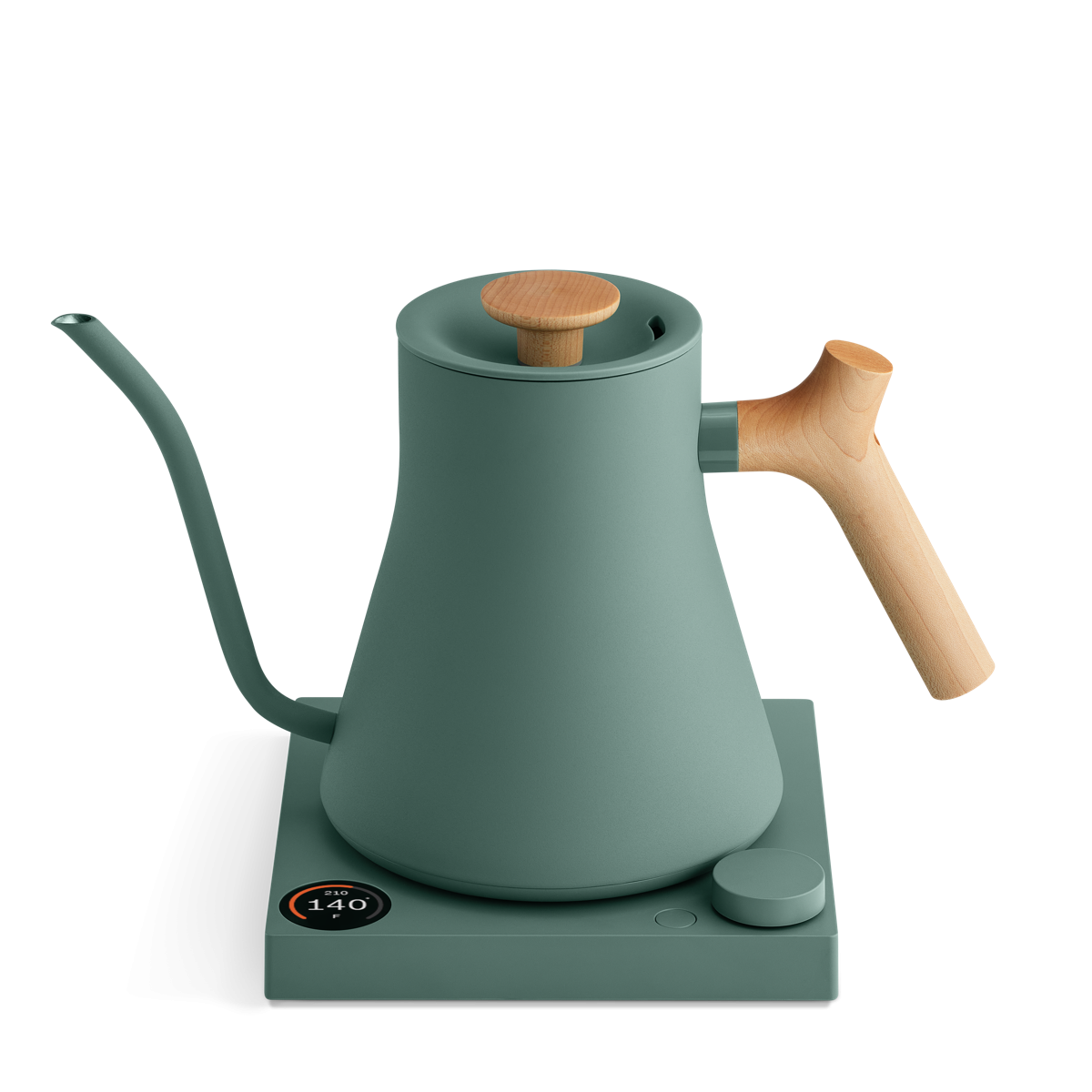 Fellow Stagg EKG elektrische waterkoker - 900 ml - smoke green / maple