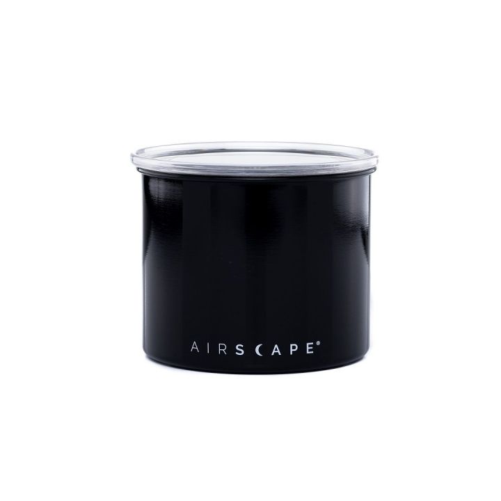 Planetary Design Airscape RVS vacuüm voorraadpot - 250 gram - obsidiaan (zwart)