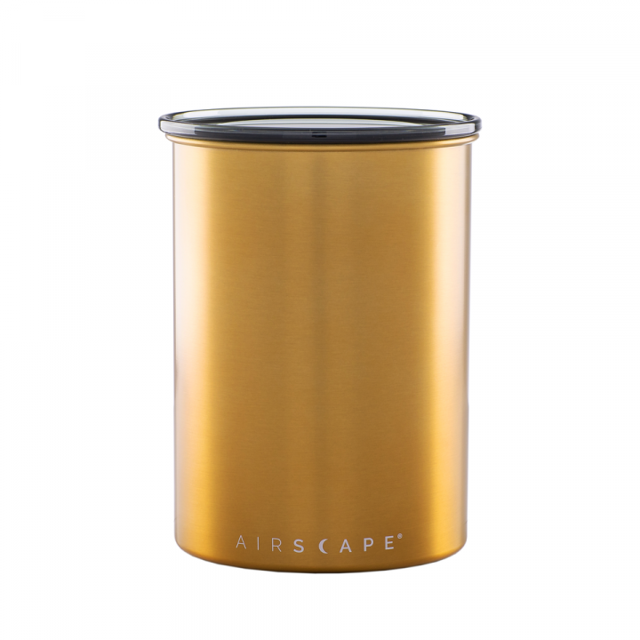 Planetary Design Airscape RVS vacuüm voorraadpot - 500 gram - geborsteld messing (goud-achtig)
