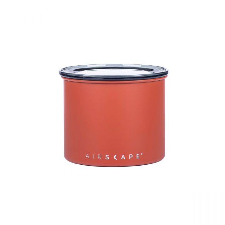 Planetary Design Airscape RVS vacuüm voorraadpot - 250 gram - steenrood mat