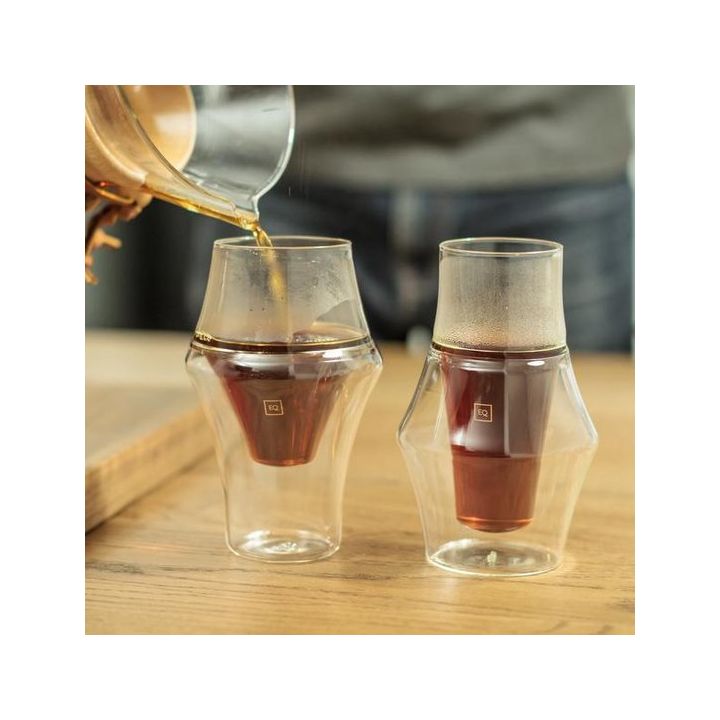 Kruve EQ glazen set 2-delig dubbelwandig 150 ml Excite & Inspire