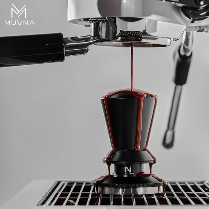 MUVNA Star Precision Tamper zwart 58,35mm verstelbaar
