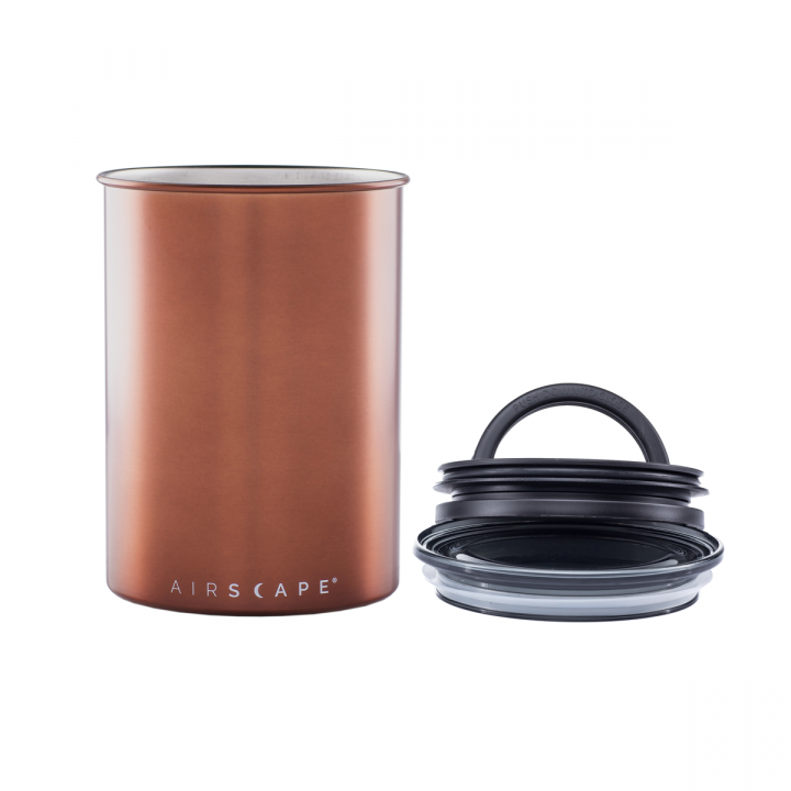 Planetary Design Airscape RVS vacuüm voorraadpot - 500 gram - geborsteld koper