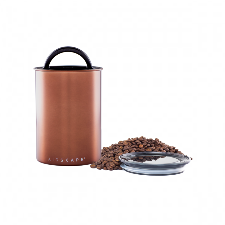Planetary Design Airscape RVS vacuüm voorraadpot - 500 gram - geborsteld koper