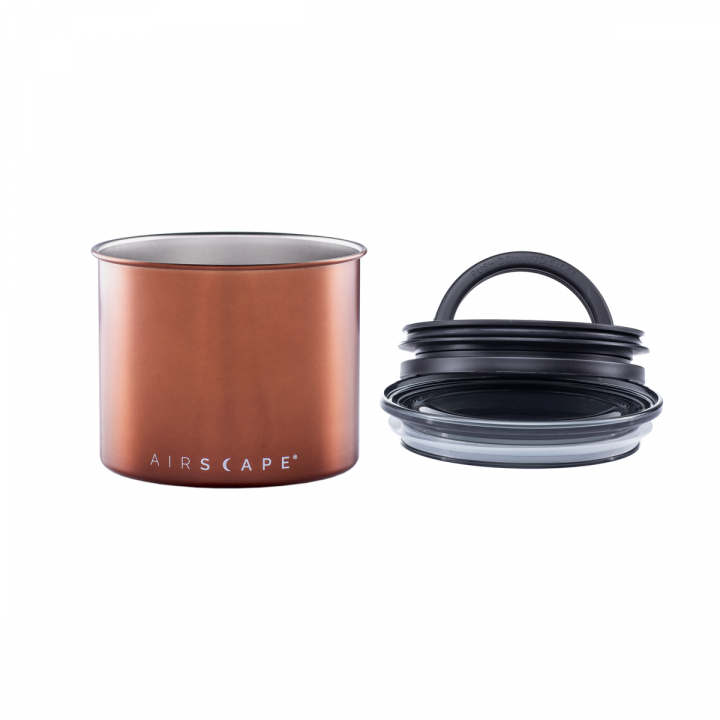 Planetary Design Airscape RVS vacuüm voorraadpot - 250 gram - geborsteld koper