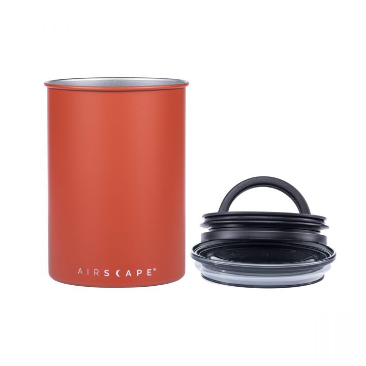 Planetary Design Airscape RVS vacuüm voorraadpot - 500 gram - mat steenrood