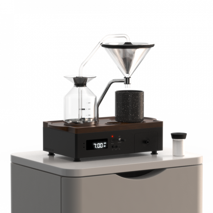 Joy Resolve Barisieur 'GRANDE' – automatische thee- en koffiezetter met wekkerfunctie – zwart