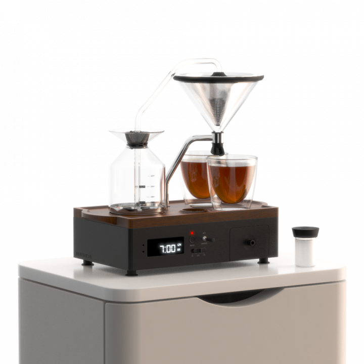 Joy Resolve Barisieur 'GRANDE' – automatische thee- en koffiezetter met wekkerfunctie – zwart