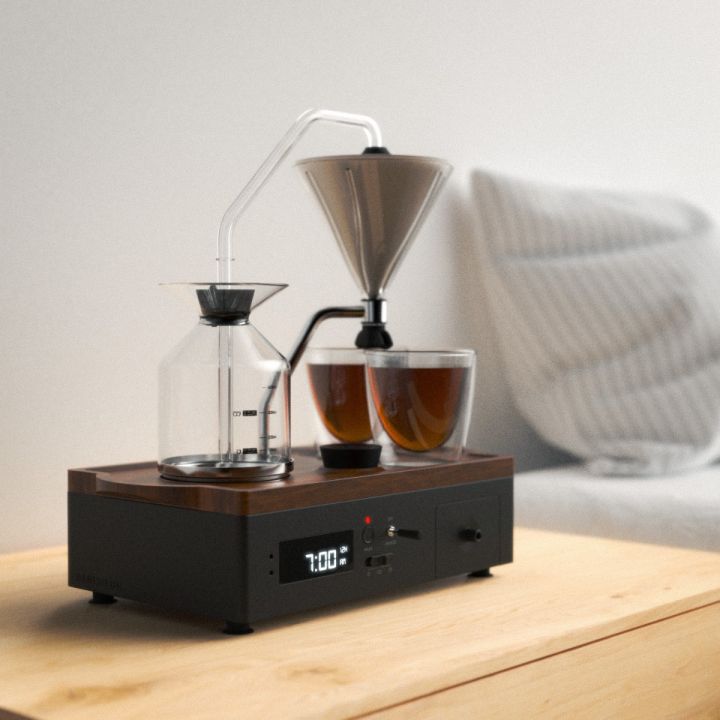 Joy Resolve Barisieur 'GRANDE' – automatische thee- en koffiezetter met wekkerfunctie – zwart