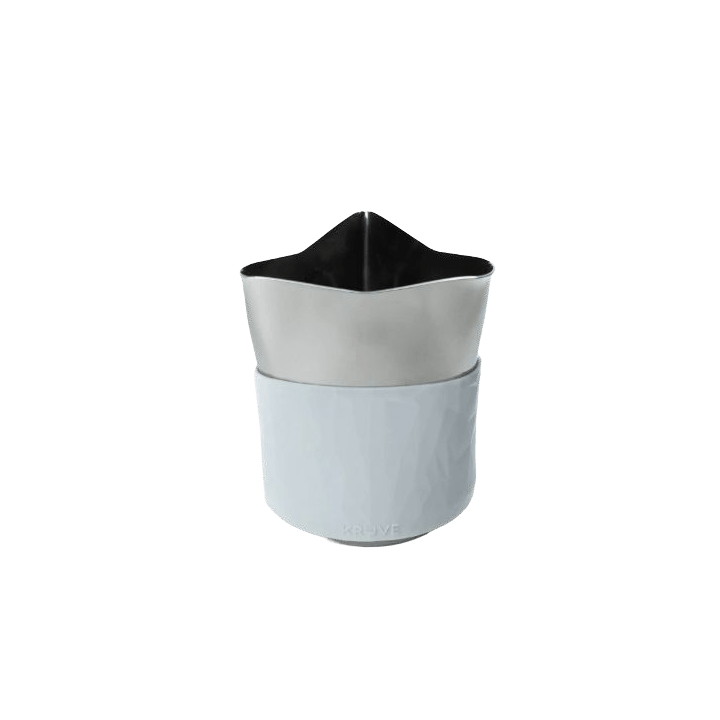 Kruve Create melkkan 440 ml wit met geïntegreerde 3-in-1 schenktuit