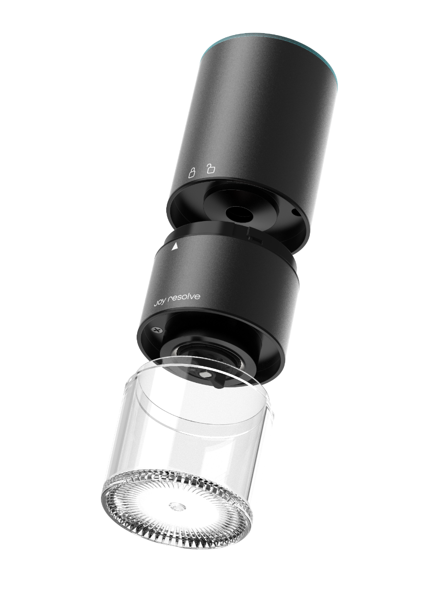 Joy Resolve Groove Groove Grinder - meeneembare elektrische koffiemolen – zwart - 30 gram