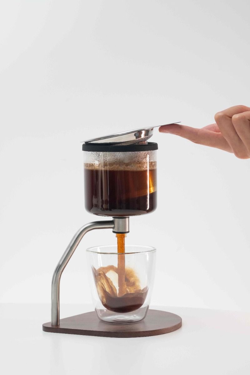 Joy Resolve Manual Coffee & Tea Brewer – walnoot hout – 300 ml