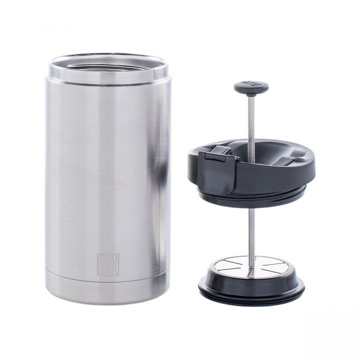Planetary Design – Steel Toe Travel Press – Brushed Steel – 625 ml