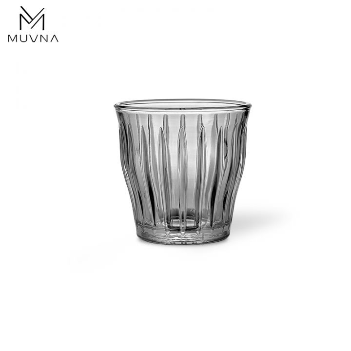 MUVNA Ink Leaf espresso glas 160ml helder designglas