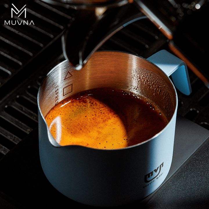 MUVNA Xingyu espresso dosing cup blauw 100ml rvs