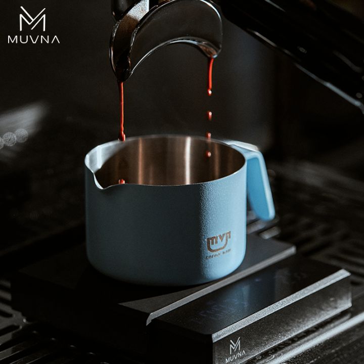 MUVNA Xingyu espresso dosing cup blauw 100ml rvs