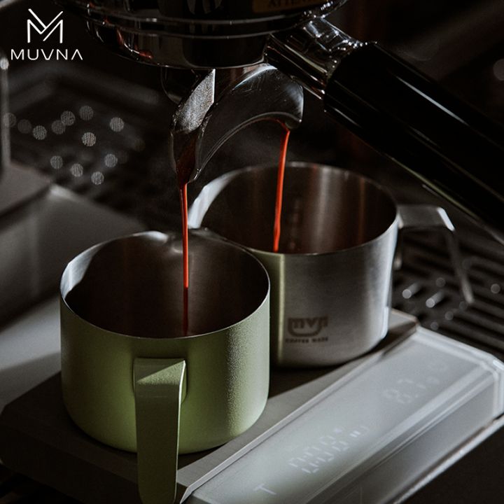 MUVNA Xingyu espresso dosing cup groen 100ml rvs