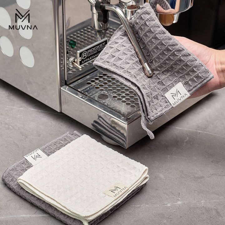 MUVNA Waffle Towel grijs polyester vierkant baristadoek