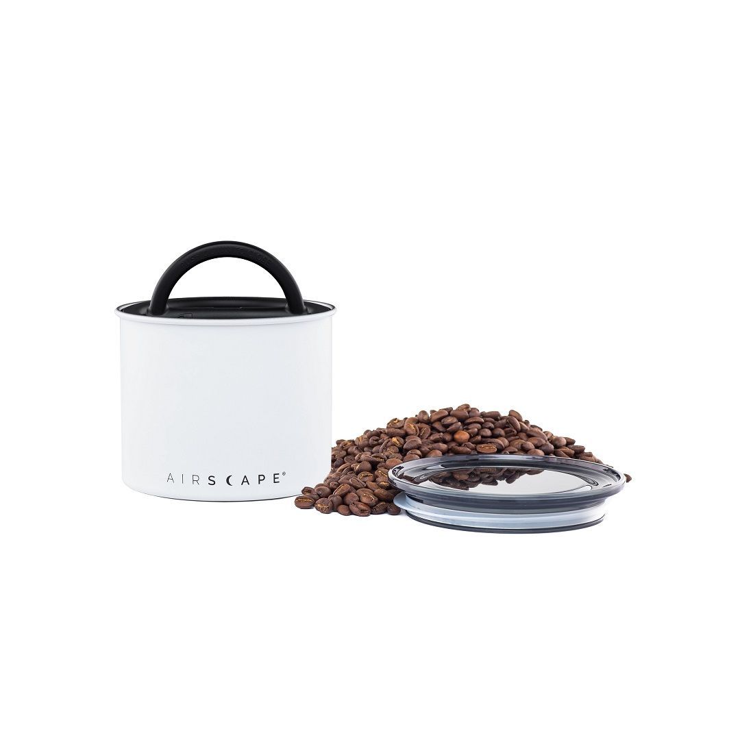 Planetary Design Airscape RVS vacuüm voorraadpot - 250 gram - mat wit