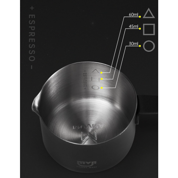MUVNA Xingyu espresso dosing cup geel 100ml rvs