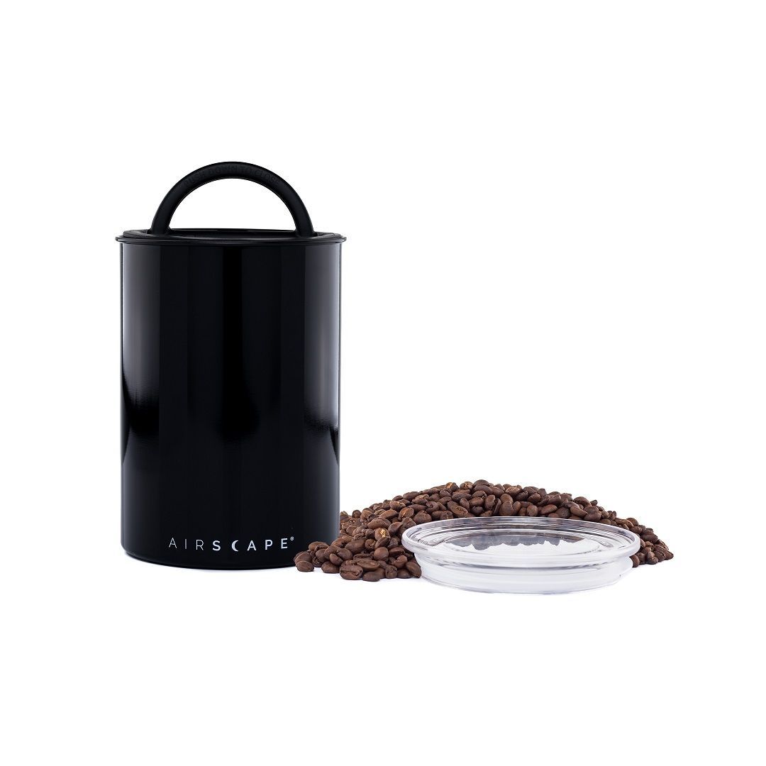 Planetary Design Airscape RVS vacuüm voorraadpot - 500 gram - obsidiaan (zwart)