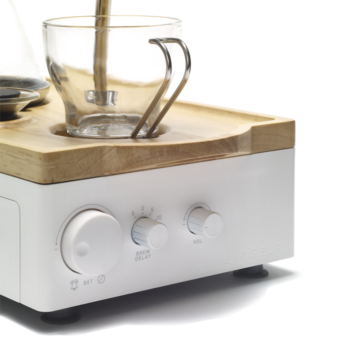 Joy Resolve Barisieur – automatische thee- en koffiezetter met alarmfunctie – wit